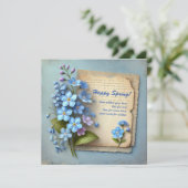 シックな幸せ春と青い忘れ私は花ではない シーズンカード (スタンド正面)