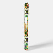 シックな幾何地中海のオレンジのタイルのモノグラム Case-Mate iPhoneケース (裏面 / 右)