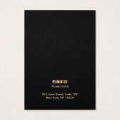 シックな幾何学的なリネンイヤリングディスプレイカード (裏面)