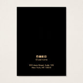 シックな幾何学的なリネンイヤリングディスプレイカード (裏面)