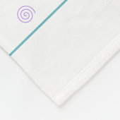 シックな幾何学的な三角形と渦巻き フリースブランケット (角)