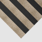 シックな幾何学的ブラック金ゴールド誕生日パーティー 薄葉紙 (詳細)