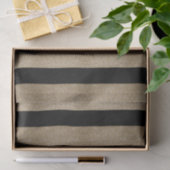 シックな幾何学的ブラック金ゴールド誕生日パーティー 薄葉紙 (ギフト)