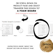 シックな座席抜き式の結婚サイン ポスター