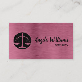 シックな弁護士メタリックバラ金ゴールドとブラック 名刺