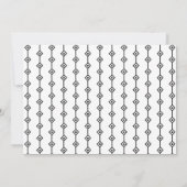 シックな彼女の信じスクリプト引用文卒業 招待状 (裏面)