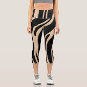 シックな心地よいハイ・ウェストのカプリスであなたのスタイル カプリレギンス (正面)