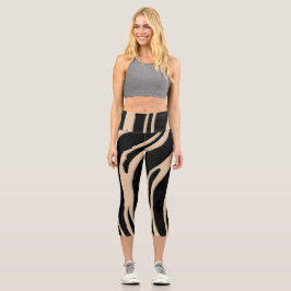 シックな心地よいハイ・ウェストのカプリスであなたのスタイル カプリレギンス