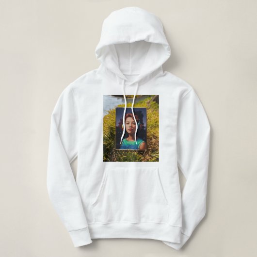 シックな心地よい：女性のアーバンエスケープのフード付きジャケット パーカ (デザイン正面)