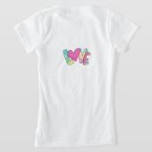 シックな心地よい：女素晴らしの子のジャージーTシャツ(Styli) Tシャツ (レイダウン裏面)