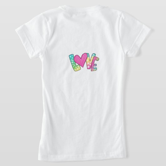 シックな心地よい:女素晴らしの子のジャージーTシャツ(Styli) Tシャツ (レイダウン裏面)