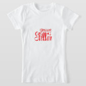 シックな心地よい:女素晴らしの子のジャージーTシャツ(Styli) Tシャツ (レイダウン)