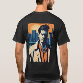 「シックな心地よい：楽な毎日のスタイル」 Tシャツ (裏面)