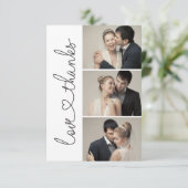 シックな愛とス感謝していクリプトハート3結婚の写真 サンキューカード (スタンド正面)