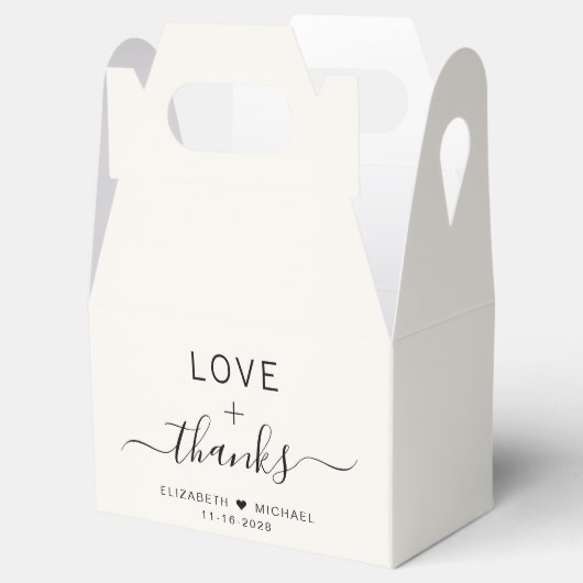シックな愛と感謝していクリーム結婚ズ フェイバーボックス (オープン)