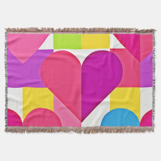 シックな愛のエレガンス：ロマンチックな至福 スローブランケット (正面)