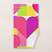 シックな愛のエレガンス：ロマンチックな至福 バスタオルセット (ハンドタオル)