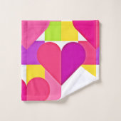 シックな愛のエレガンス：ロマンチックな至福 バスタオルセット (ウォッシュタオル)