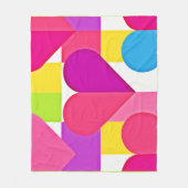 シックな愛のエレガンス：ロマンチックな至福 フリースブランケット (正面)