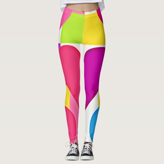 シックな愛のエレガンス:ロマンチックな至福 レギンス (正面)