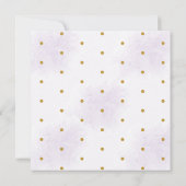 シックな愛は醸造薄紫ラベンダーブライダルシャワー 招待状 (裏面)