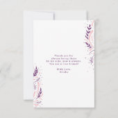 シックな手でレタ最高のーされた友よパーソナライズされたり サンキューカード (裏面)