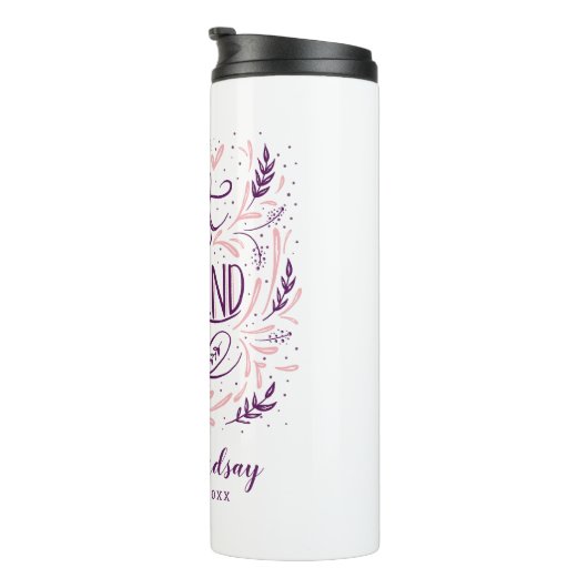 シックな手でレタ最高のーされた友よパーソナライズされたり タンブラー (回転右)