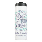 シックな手でレタ最高のーされた友よパーソナライズされたり タンブラー (正面)