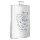 シックな手でレタ最高のーされた友よパーソナライズされたり フラスク (右)