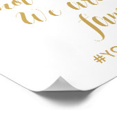 シックな手でレタ結婚ーの座席を選択してください ポスター (角)