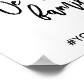 シックな手でレタ結婚ーの座席を選択してください ポスター (角)