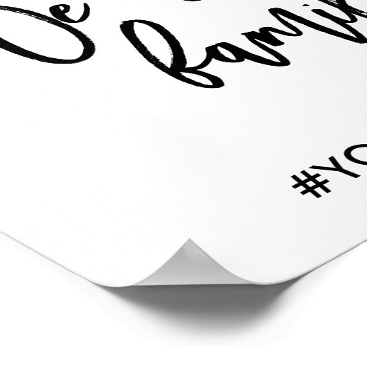 シックな手でレタ結婚ーの座席を選択してください ポスター (角)