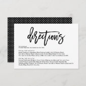 シックな手でレタ結婚ーの方向カード エンクロージャーカード (正面/裏面)