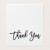 シックな手の教養があるサンキューカード (外部フラット)