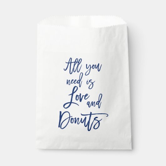 シックな手レターラブアンドドーナツ フェイバーバッグ (正面)