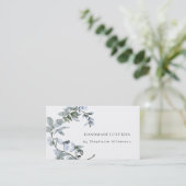 シックな手作りエレガントウォーターカラービジネスカード 名刺 (スタンド正面)