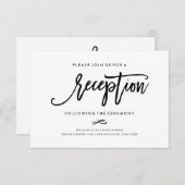 シックな手入力披露宴宿泊施設2面 エンクロージャーカード (正面/裏面)