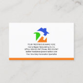 シックな手書きツールタブのリノベーション 名刺 (裏面)