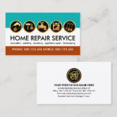 シックな手書きツール契約者 名刺 (正面/裏面)