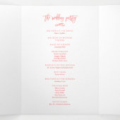 シックな手書き式結婚の写真プログラム 三つ折りプログラム (内部中)