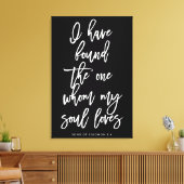 シックな手書き文字を見つけたその一つのサイン キャンバスプリント (インサイチュ (リビング))