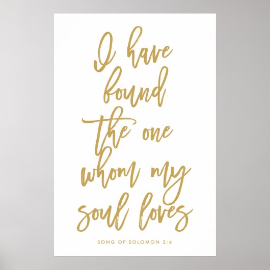 シックな手書き文字を見つけたその一つのサイン ポスター (正面)