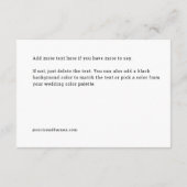 シックな手書き文字"恋の"エンクロージャカード エンクロージャーカード (裏面)