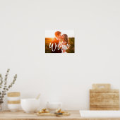 シックな手書き歓迎フォトポスター ポスター (キッチン)