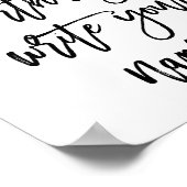 シックな手錠あなたの誕生日ゲストサインを見つける ポスター (角)