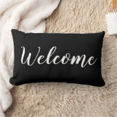 シックな投球PILLOW_ "歓迎" ランバークッション (ブランケット)