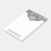 シックな抽象芸術アールデコ灰色の渦巻き ポストイット (アングル)