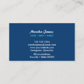 シックな抽象芸術カラフルインクウォーターカラーアート 名刺 (裏面)