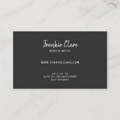 シックな抽象芸術マーメイドスケールと金ゴールド詳細 名刺 (裏面)