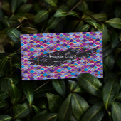 シックな抽象芸術マーメイドスケールと金ゴールド詳細 名刺